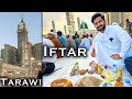 1st ramadan in makkah and madina  iftar front of roza sharif
