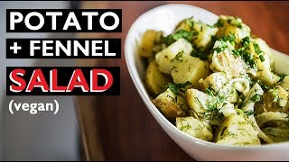 CRAZY GOOD Potato + Fennel Salad | SUMMER PICNIC VEGAN RECIPES