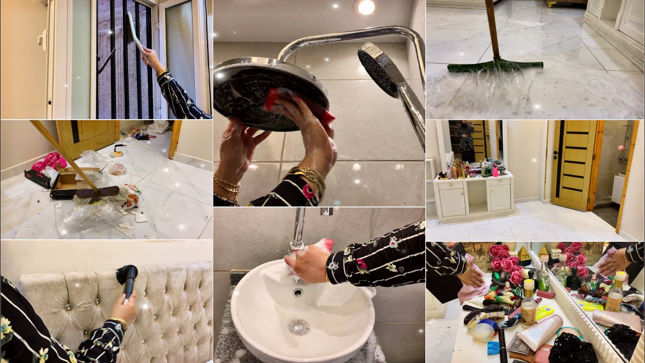 وسع وسع🧨🪣أقوى تنظيفات عميقه جدا🧹🧼للعيد الكبير 2025 غرفتى هتنطق من النظافه يلا اتشجعى معايا