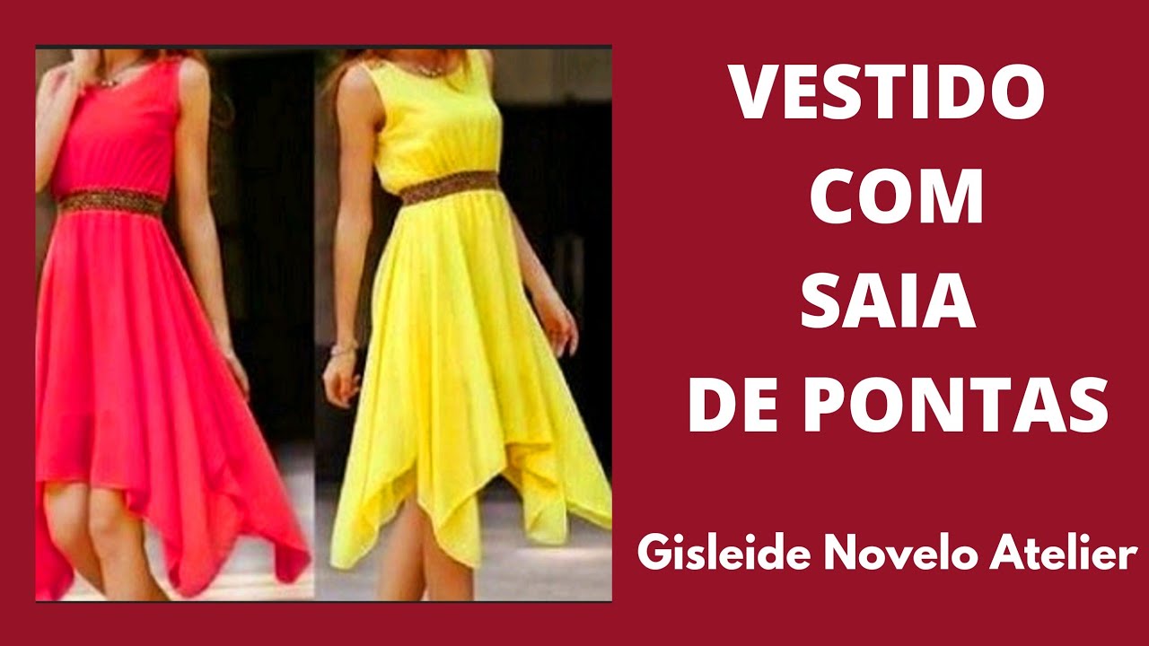 ✅️DIY Como fazer Vestido com Saia de Pontas_Costura fácil passo a passo Gisleide Novelo Atelier