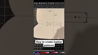 How to create your own leather patterns from scratch #shorts #leatherhacks #beginnerleatherworking