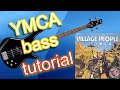 Como tocar YMCA -  Village people bajo tutorial sencillo