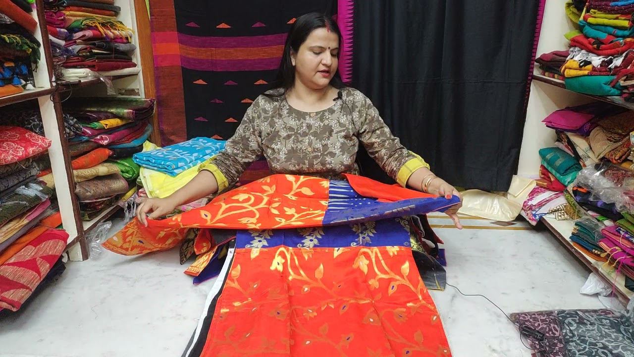 Exclusive Traditional Hand Woven Dhakai Jamdani Saree - db19719