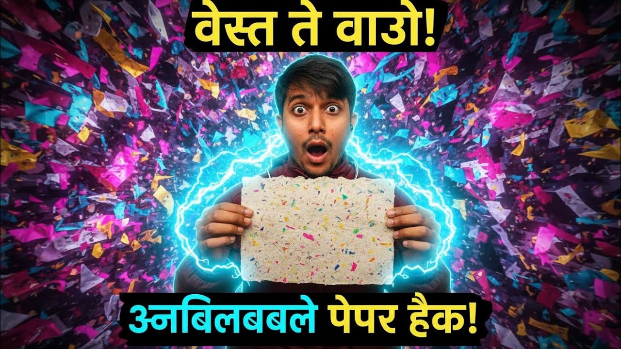 Paper Open Hack Waste Paper से Amazing Useable Item! ♻️ DIY Paper Hack...? - YouTube