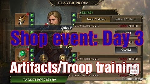 King Of Avalon 》 Shop event Troop training 》How to get max points!