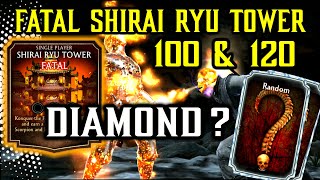 MK Mobile. Fatal Shirai Ryu Tower Battle 100 & 120. Shirai Ryu Boss Match. Boss Scorpion Brutality!