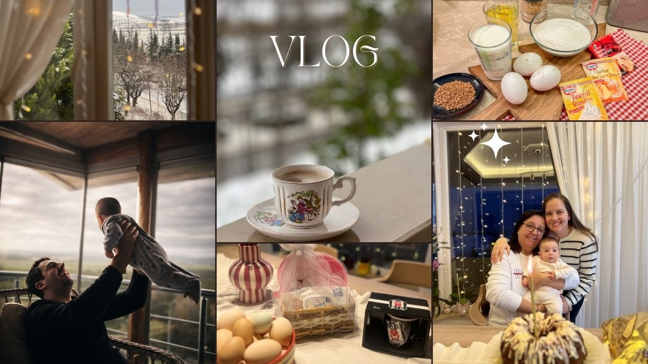 KARLI BİR GÜNDE EV HALLERİ ❄️ | KEK YAPIYORUZ, DOĞUM GÜNÜ, MİSAFİRLİK & HAFTALIK VLOG