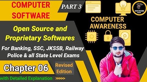 Open Source and Proprietary Softwares | Computer Software | Computer Awareness #open&closed_source
