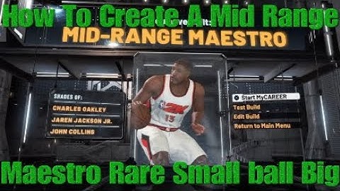 NBA 2K21 How to Create A Mid Range Maestro Rare Small Ball Big Man