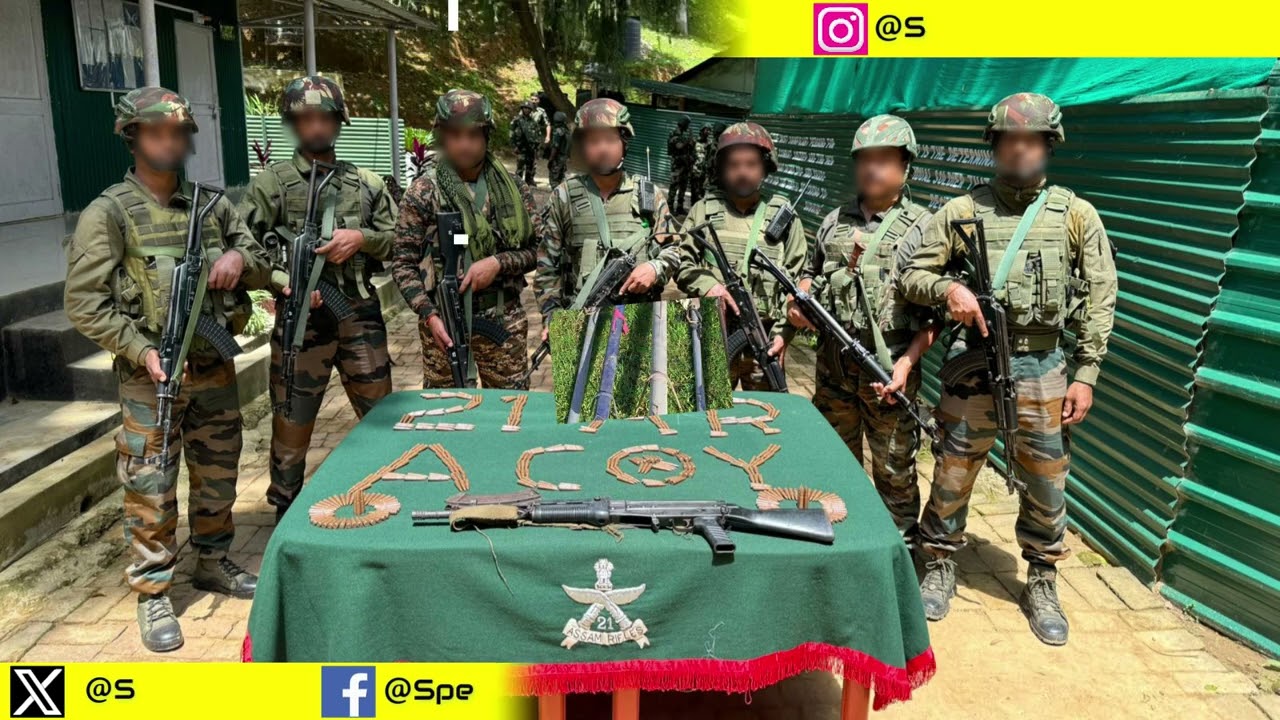 Indian Army & Assam Rifles Recover 50+ Weapons in Joint Operations 