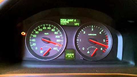 Volvo V50 instrument cluster test
