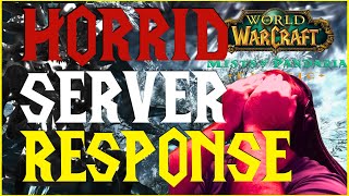 HORRID MEGA SERVER RESPONSE