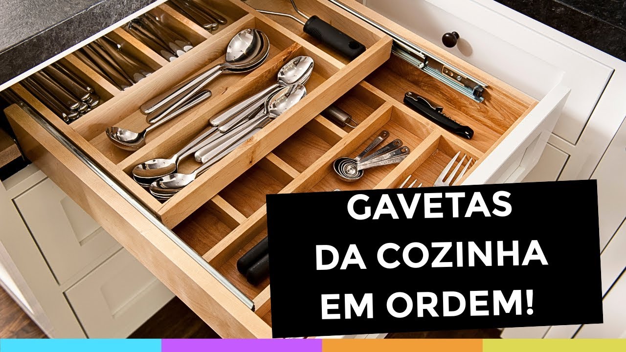 IDEIAS PARA ORGANIZAR AS GAVETAS DA COZINHA- DICAS FUNCIONAIS! Organize sem Frescuras
