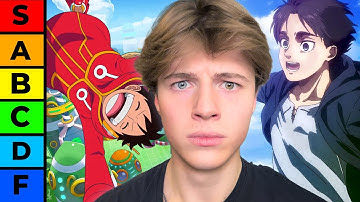 Thumbnail of I ranked every anime ive watched on a tier list