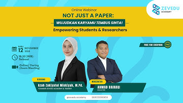 Not Just a Paper: Wujudkan Karyamu Tembus SINTA