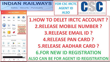 How to Delete IRCTC Account Online 2024 | Delete IRCTC ID | Pan Card release #csc #irctc #cscirctc