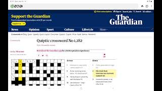Guardian Quiptic Crossword (No. 1,282)