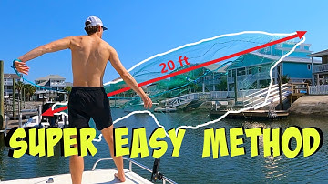 How To Throw BIG Cast Nets the EASY Way (8 feet + cast net tutorial)