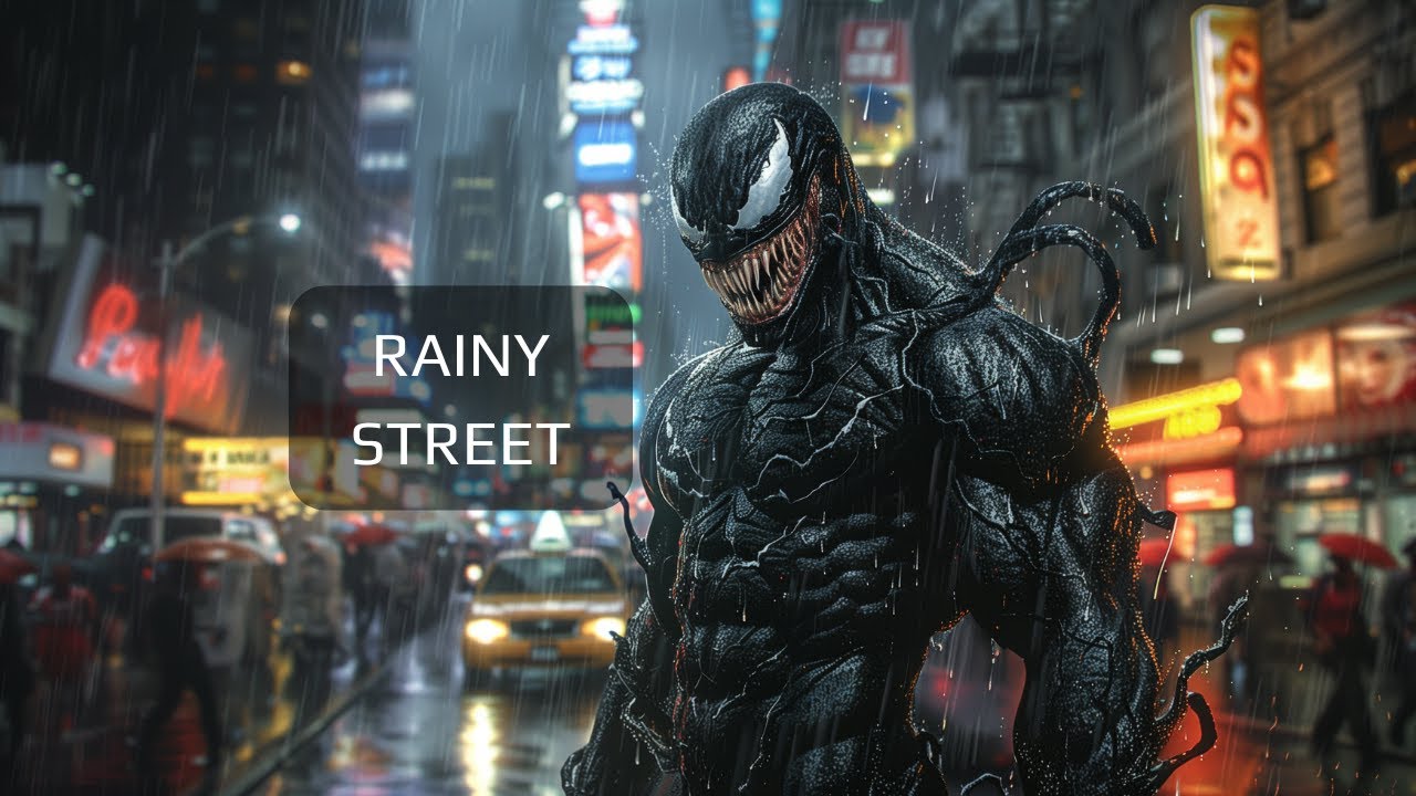 3 Hours of Relaxing Rain Sounds with Venom Visuals | Ultimate Sleep and Relaxation ASMR