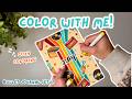 Cozy Retro Coloring ✌️ June Bullet Journal Setup