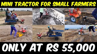 Powerful Mini Tractor for Small Farmers | 7 HP Power Tiller Cultivator Weeder Machine & Attachments screenshot 5