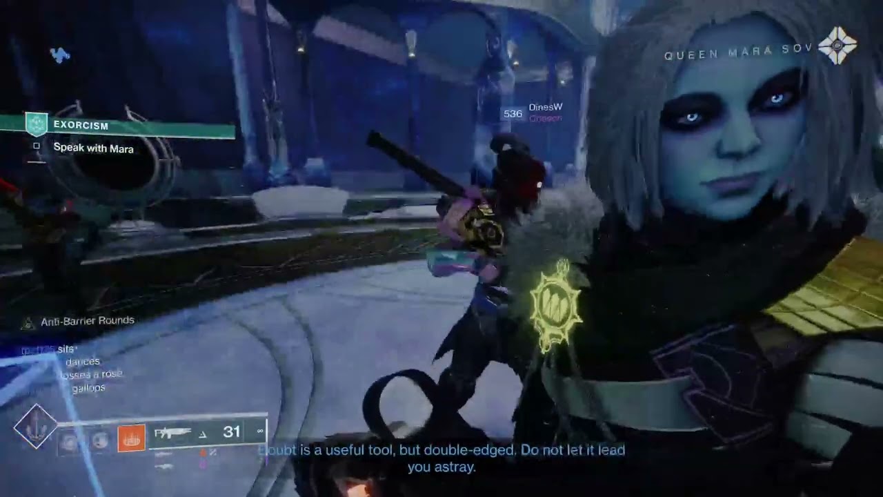 D2 Season 15 of the Lost Exorcism Finale Mission For Savathun (Exo Warlock Male) + Cutscene XSX