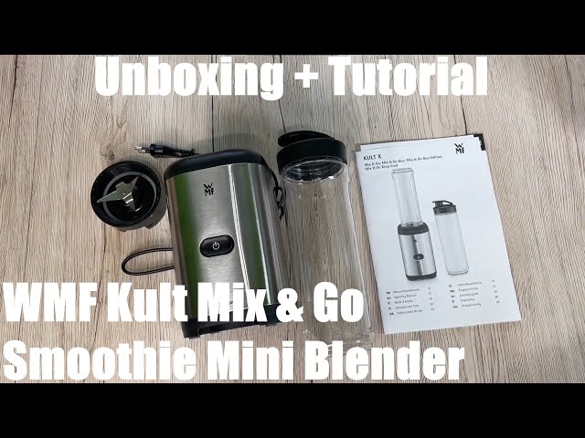 WMF Kult Mix & Go Smoothie Mini Blender, Tritan bottle St. steel Blender  unboxing and instructions - YouTube