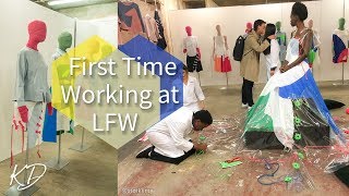 WORKING AT LONDON FASHION WEEK SS18 🤔| LIFE AFTER FASHION SCHOOL #6  | KIM DAVE