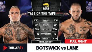 Bare Knuckle Bloodbath: Bostwick vs Lane