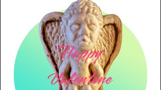 Power carving a Cupid happy Valentine’s Day