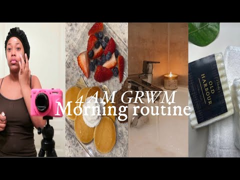 My 4AM “Hot Girl morning routine | healthy and productive habits | teen mom at 18 !