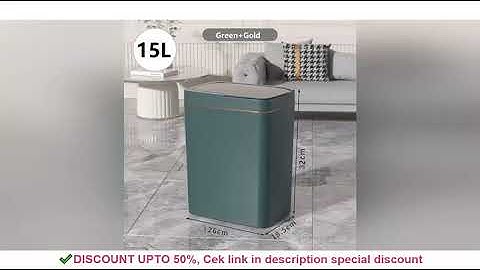 Non-contact narrow smart sensor trash can smart home 15L automatic bagging electronic trash can smar