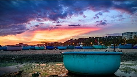 (HG-PhanThiet-srss) Seascape Time-lapse of Phan Thiet, Vietnam