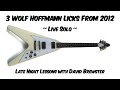 3 Wolf Hoffmann Licks From 2012