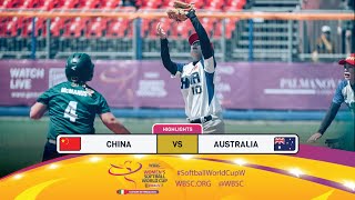 Highlights | Game 14 China vs Australia | 2024 WBSC Women’s Softball World Cup - Finals