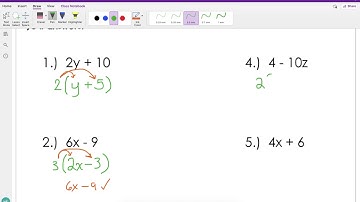 Factoring Expressions (Using the GCF)