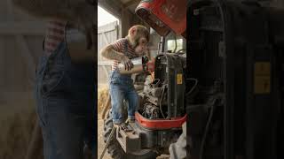 Monkey Restores Farm with Old Tractor ⭐#monkey #monkeylife