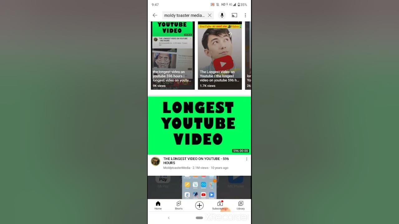The Longest Video On Youtube 596 Hours world's longest video on YouTube/596 hours!😵😵😵/#moldytoastermedia 596