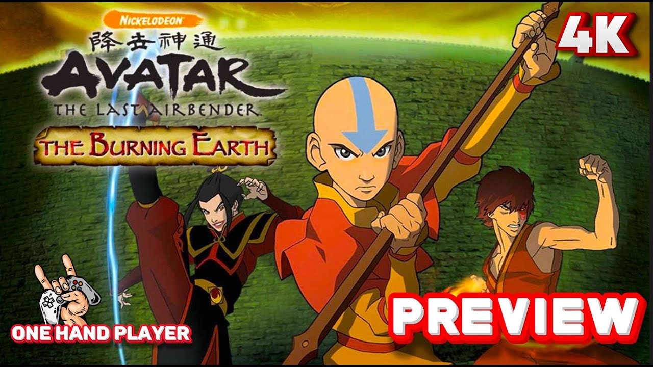 Аватар: Последний маг воздуха. Горящая Земля. Геймплей на PS2 в разрешении 4K 60FPS. Первые 15 ми...