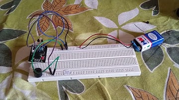 Object detection alarm using IR sensor