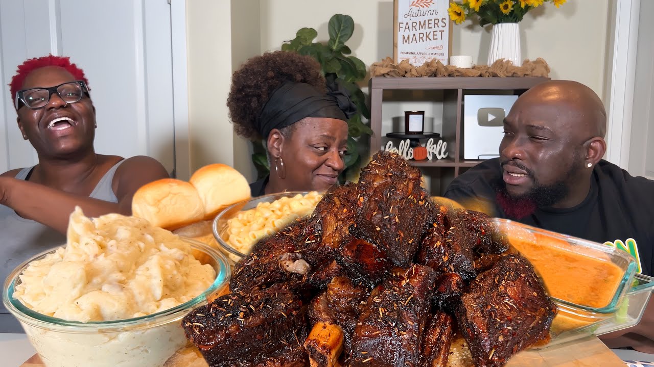 Your NAME is about to CHANGE!| SHORT RIBS| MASHED POTATOES & GRAVY| MACARONI| MUKBANG EATING SHOW!