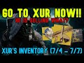 Destiny 2: XUR IS SELLING CHOIR OF ONE FOR FREE?! PICK UP BEFORE GONE! (Xur's Location July 4 - 7)