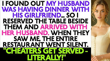 I Found Out My Husband Was Having Dinner With His Girlfriend…So I Reserved The Table Beside Them And