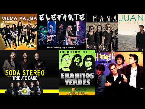 Mana, Soda Stereo, Enanitos verdes, Elefante, Hombres G EXITOS Clasicos Del Rock En Español