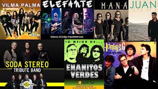 Mana, Soda Stereo, Enanitos verdes, Elefante, Hombres G EXITOS Clasicos Del Rock En Español