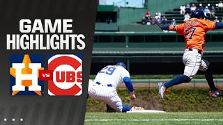 Astros vs. Cubs Game Highlights (4\/25\/24) | MLB Highlights