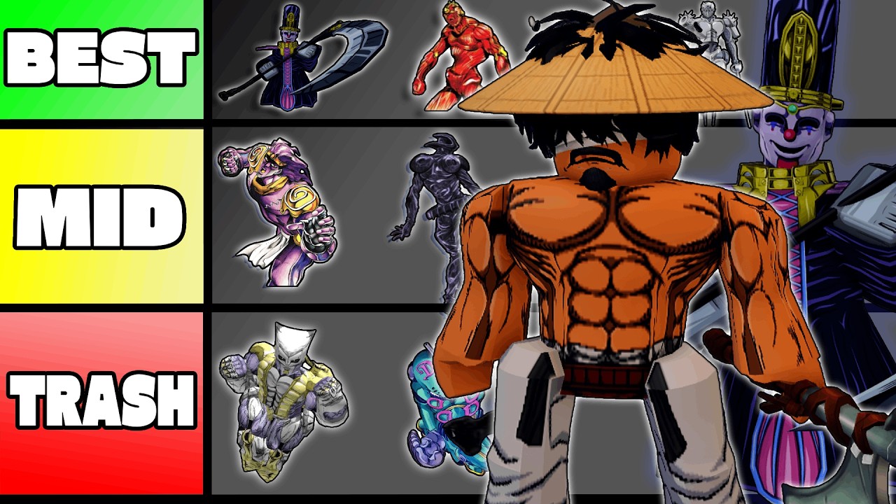 [Bizarre Lineage] RANKING ALL THE NEW STANDS (PvP + PvE Tierlist) - YouTube