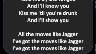 Moves Like Jagger Lyrics - Maroon 5 feat. Christina Aguilera chords