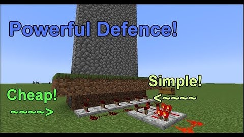 How to build a regenerating cobblestone wall in Minecraft!