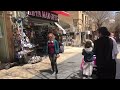 Walking Ben Yehuda Street Jerusalem in full length on a Beautiful Sunny day